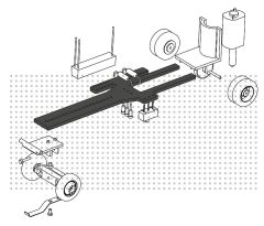 Faller 163703 Car System Chassis-Kit Bus, L (Spur H0)