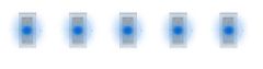 Faller 163751 5 SMD-LEDs, blau (Spur H0)