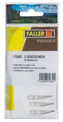Faller 170682 3 Ersatzklingen für Bastelmes (Spur H0)