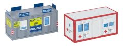 Faller 180338 Bürocontainer Polizei und DRK (Spur H0)