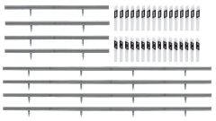 Faller 180535 Leitplanken, 32 Begrenzungspf (Spur H0)
