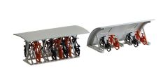 Faller 180584 2 Fahrradständer mit Rädern (Spur H0)