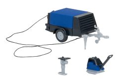 Faller 180693 Bauarbeiter mit Kompressor (Spur H0)