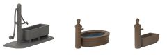 Faller 180875 3 Dorfbrunnen (Spur H0)
