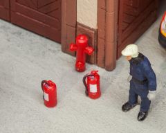 Faller 180950 6 Feuerlöscher und 2 Hydrante (Spur H0)