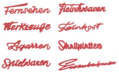 Faller 180962 Ladenschriftzüge 50er Jahre (Spur H0)