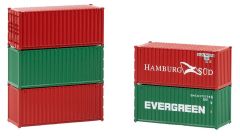 Faller 182051 20 Container, 5er-Set (Spur H0)