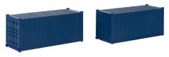 Faller 182054 20 Container, blau, 2er-Set (Spur H0)