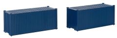 Faller 182054 20 Container, blau, 2er-Set (Spur H0)