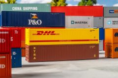 Faller 182056 40 Container DHL und XTRA (Spur H0)