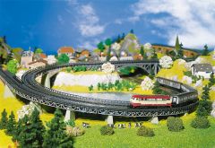 Faller 222542 4 Auffahrtsteile, gebogen (Spur N)