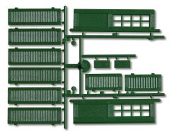 Faller 333112 Fensterläden und Türen, grün (Spur G)