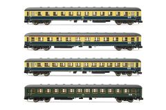 Hornby HN4315 DB, 4er-Set Reisezugwagen Typ m, Interz (Spur N)