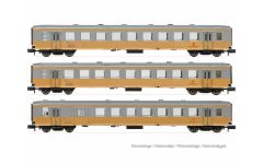 Hornby HN4325 NÖVOG, 3er-Set Schlieren, silber/gold, (Spur N)