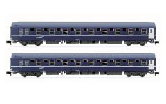 Hornby HN4342 SNCF, 2er-Set T2 Schlafwagen, casquette (Spur N)