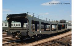 Hornby HN4348 SNCF,2er Set Autotransp.wg.DD DEV 66,gr (Spur N)
