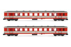 Hornby HN4372 ÖBB, 2er-Set 2.Kl. Schlierenwagen, K2 r (Spur N)