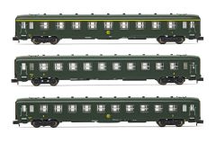 Hornby HN4383 SNCF, 3-tlg. Set DEV AO Reisezugwagen, (Spur N)