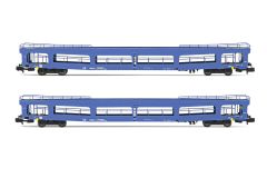 Hornby HN4409 DR, 2-tlg. Set, Autotransportwagen DDm, (Spur N)