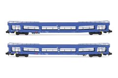 Hornby HN4410 DB AG, 2-tlg. Set, Autotransportwagen D (Spur N)