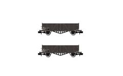 Hornby HN6491 SNCF,2er-Set 2achs,off.Güterwg.,hohe Bo (Spur N)