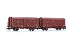 Hornby HN6518 RENFE, 2er-Set, 2-achs. Ged. Güterwg.J2 (Spur N)
