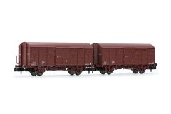 Hornby HN6520 RENFE, 2er-Set, 2-achs. Ged. Güterwg.J2 (Spur N)