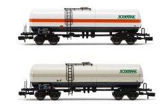 Hornby HN6539 FS, 2er-Set, 4-achs. Kesselwagen Zags/Z (Spur N)