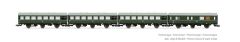 Hornby HN9509 4-tlg. Set Reko-Wagen, 3 dreiachs. Wage (Spur TT)