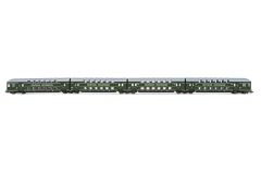 Hornby HN9519 DR, 4-tlg. Doppelstockeinheit in dunkel (Spur TT)