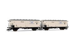 Hornby HN9724 DB, 2-tlg. Fährboot Kühlwagen Icfrs Tra (Spur TT)