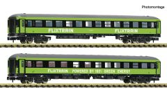 Fleischmann 6260085 2er Set Personenwagen Flixtra (Spur N)