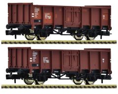 Fleischmann 6660138 2er Set offene Guterwagen DR (Spur N)