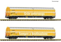 Fleischmann 6660155 2er Set Schiebewandwagen CH P (Spur N)