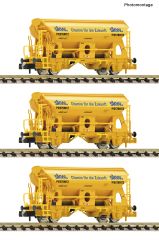 Fleischmann 6660172 3er Set Selbstentladewagen SK (Spur N)