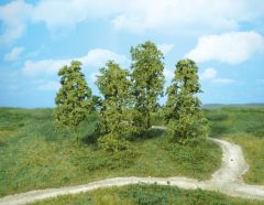 Heki 1641 12 Naturbäume mittelgrün (Spur H0)