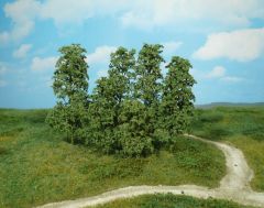 Heki 1642 12 Naturbäume dunkelgrün (Spur H0)