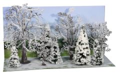Heki 2101 Winterwald, 10 Bäume und Tann