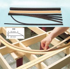 Heki 3180 Korkgleisbettungen H0 3,60 m (Spur H0)