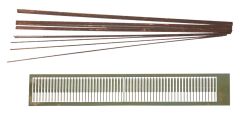 Heki 6520 Metallgeländer H0, 60 Pfosten (Spur H0)