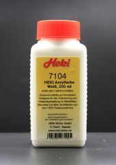 Heki 7104 Acrylfarbe Weiß, 200 ml