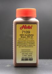 Heki 7109 Acrylfarbe Braun, 200 ml