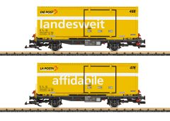 LGB L45886 Containerwagen-Set Post RhB (Spur G)