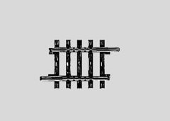 Märklin 2208 Gleis ger. 35,1 mm (Spur H0)