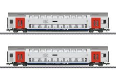 Märklin 43566 Doppelstockwagen-Set SNCB (Spur H0)