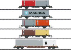 Märklin 47680 Containerwagen-Set(5 Wagen)DB (Spur H0)