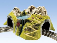 NOCH 5180 Ecktunnel 2-gleisig, gebogen, (Spur H0)