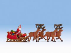 NOCH 15924 Weihnachtsmann mit Schlitten (Spur H0)