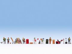 NOCH 16220 Figuren-Themenwelt Wintertag (Spur H0)