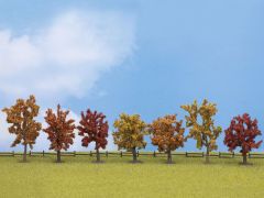 NOCH 25070 Herbstbäume, 7 Stück, ca. 8 - (Spur H0)